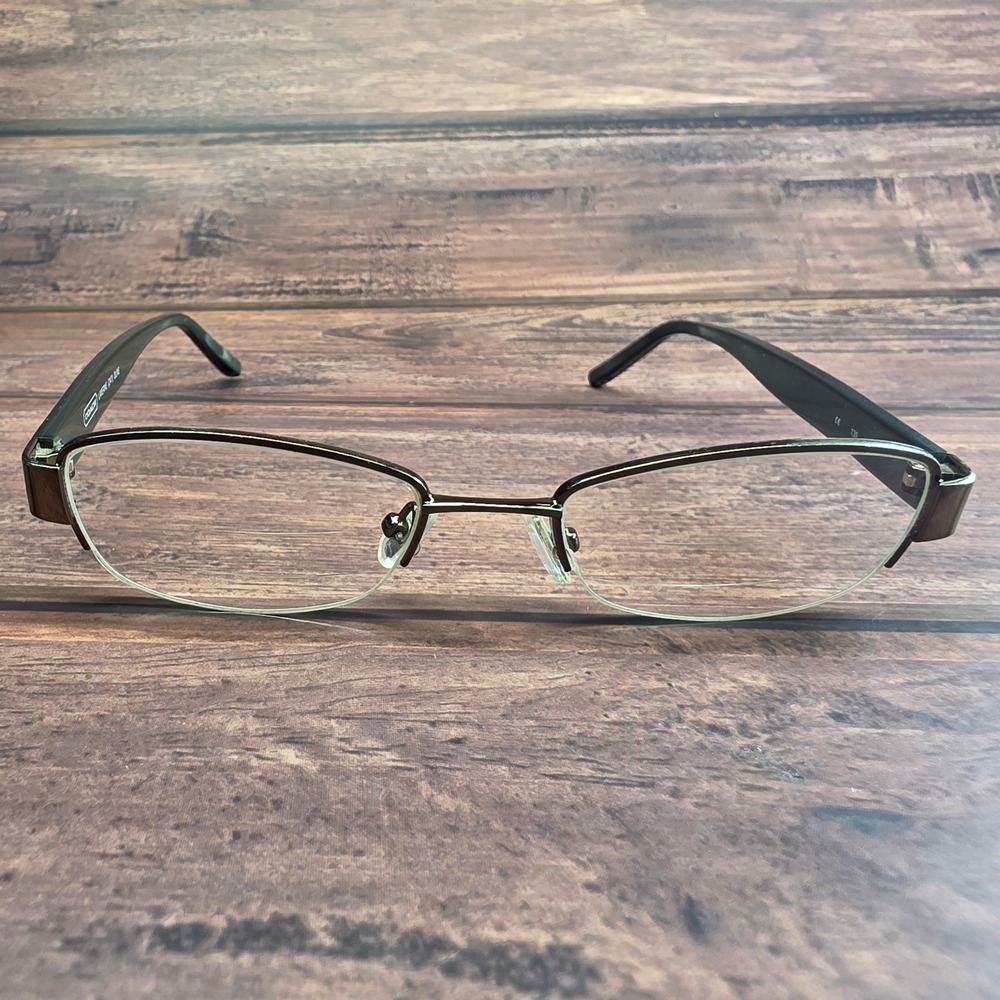 Coach Laverne 247 Olive Green Semi Rimless Eyeglass Frames 48-18-135 Womens